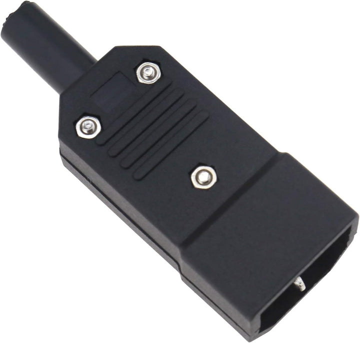 10er 8 x 3 cm C14 AC250V 10A 3 Pins Stecker Netzstecker Mit AC Stecker