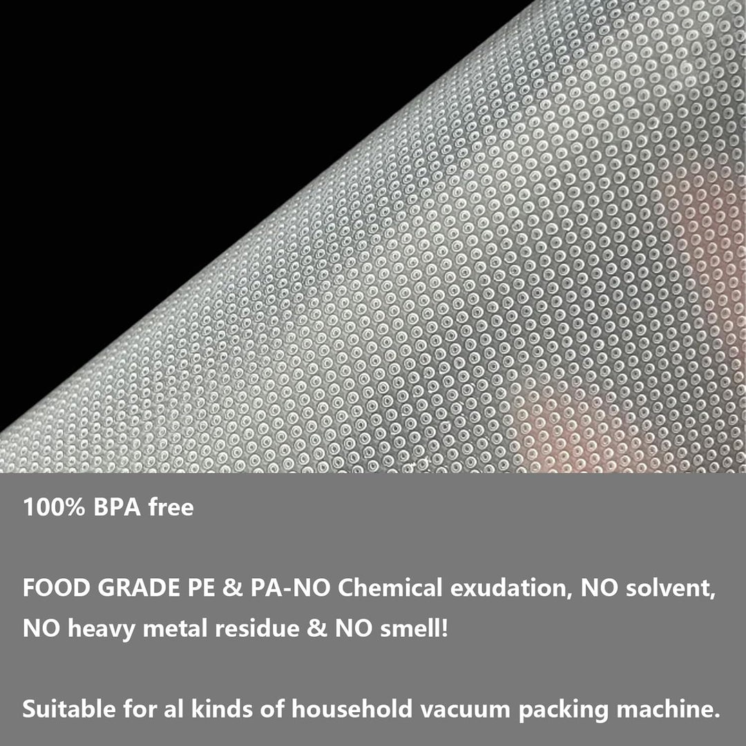 Vakuumierbeutel 25x17cm/ 100 Stück,BPA-Frei,Geprägt, Sous-Vide-Gefrierbeutel, Reissfest, für Vakuumi