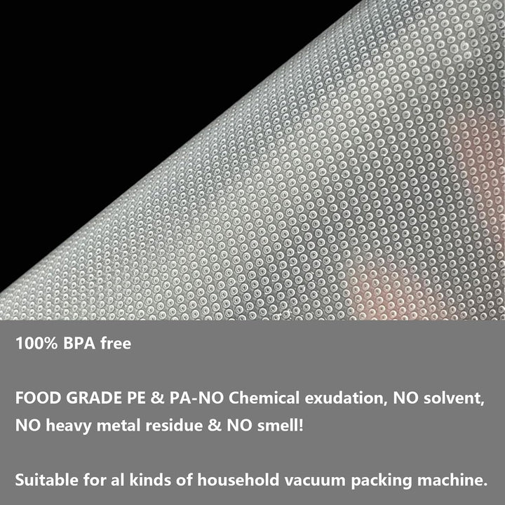 Vakuumierbeutel 25x17cm/ 100 Stück,BPA-Frei,Geprägt, Sous-Vide-Gefrierbeutel, Reissfest, für Vakuumi