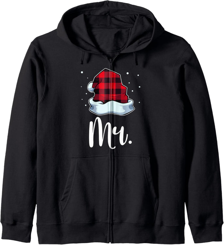 Partnerlook Mr Mrs Christmas Ugly Weihnachts Xmas Outfit Kapuzenjacke