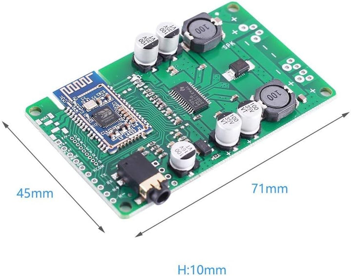 DONGKER Mono Amplifier Board, DC 8V-26V BK3266 Bluetooth 5.0 Mono Verstärkerplatine, 20W/30W Bluetoo