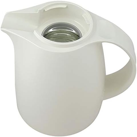 Helios Servitherm Thermoskanne Weiss 0,3L – 6h Heiss - Hält Getränke heiss & kalt - – Einhandbedienu