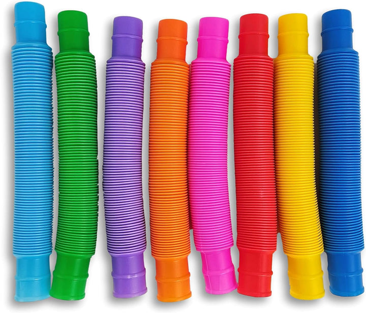 TOOB-X Sensorisches Pop-Röhren-Spielzeug, buntes Stressabbau-Spielzeug, Fidget Pop Mehrfarbig, erwei