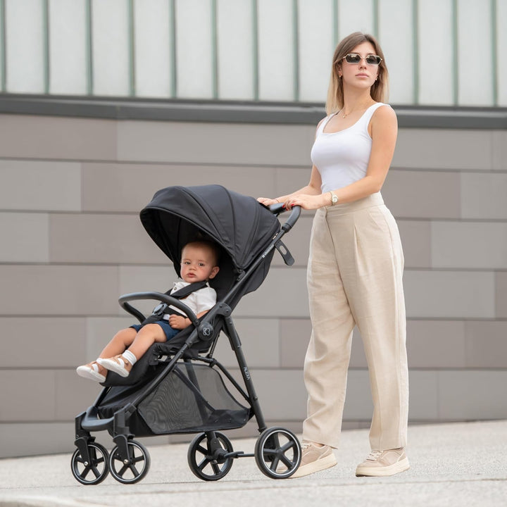 KikkaBoo Kindersportwagen ALEXA, Kinderwagen bis zu 22 kg, leicht, kompakt, einhändiges Falten, vers