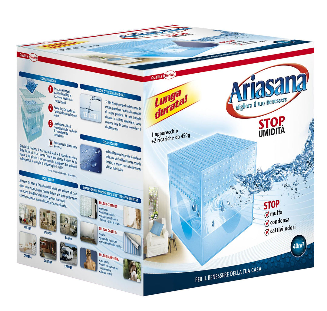Ariasana 673932 Kit Maxi Classic von Feuchtigkeit, 2 x 450 g Einfach, Einfach