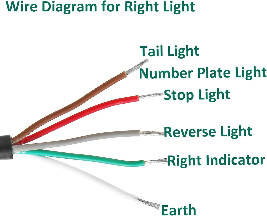 DARKGUARD Rückleuchten Satz für Anhänger 12v,mit E4 Prüfzeichen,7Funktion 2pcs Halogen Rücklicht Anh