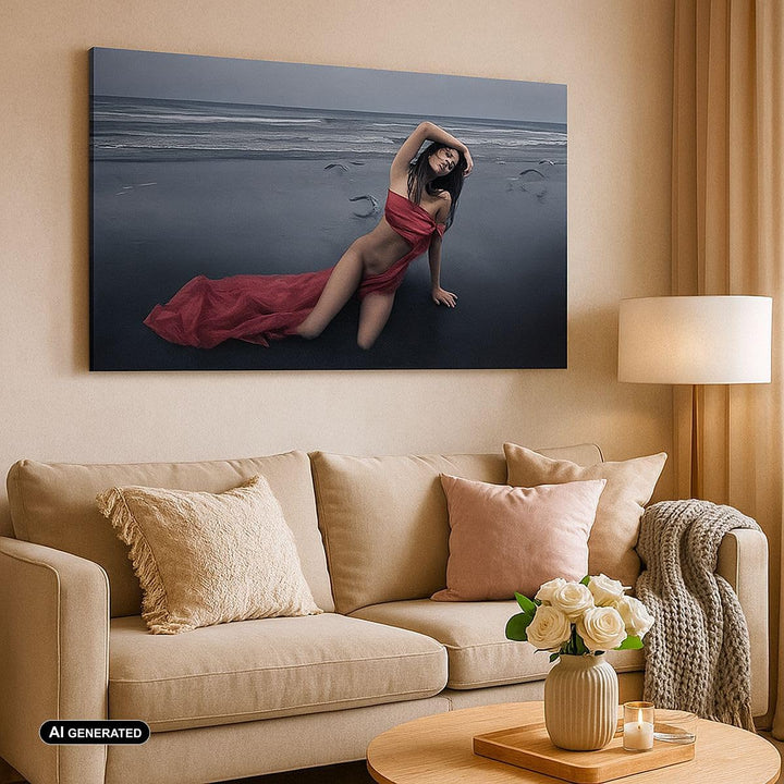 Panorama Bilder auf Leinwand Modell Möwe Vogel Natur Leinwandbild 90x30cm Wandbilder Dekoration Wohn