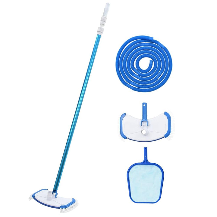 vidaXL Pool Reinigung Set 4-TLG. Kescher Poolsauger Bodensauger Poolreiniger