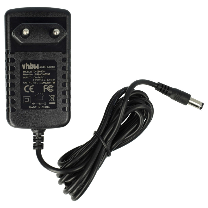 vhbw 1x Netzteil Ersatz für Roland PSB-230 EU, PSB-1U für Elektrogeräte - AC/DC Netzadapter