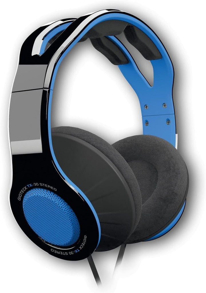 Gioteck - TX30 Megapack - Stereo Game&Go Headset + Daumengriffe + USB-Ladekabel für PS4, blau, einst