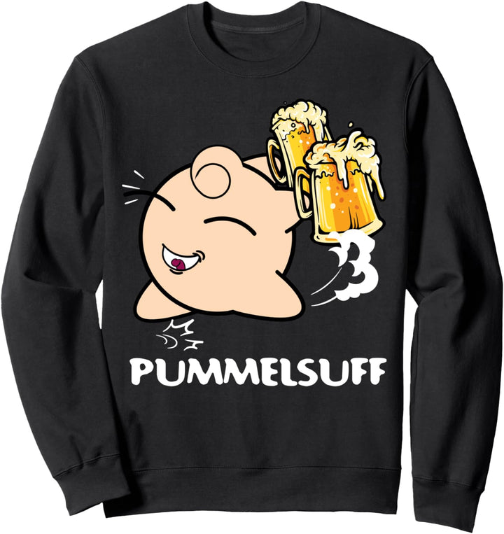Pummelsuff Anime Beer Bier Pummeluff Figur Kuscheltier Party Sweatshirt