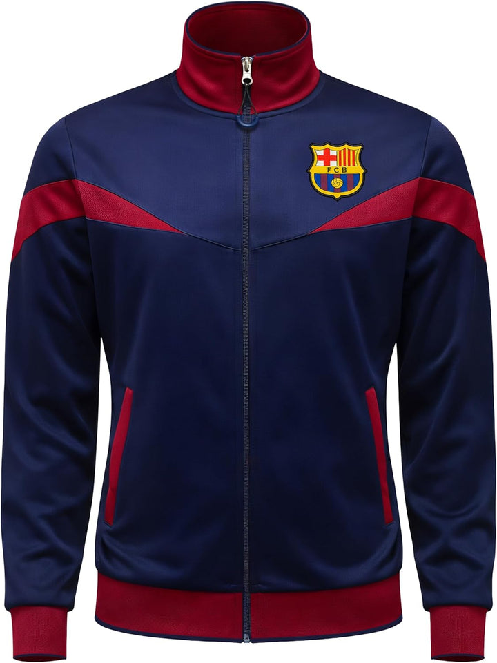Icon Sports Herren FC Barcelona Trainingsjacke Barcelona S Blau, S Blau