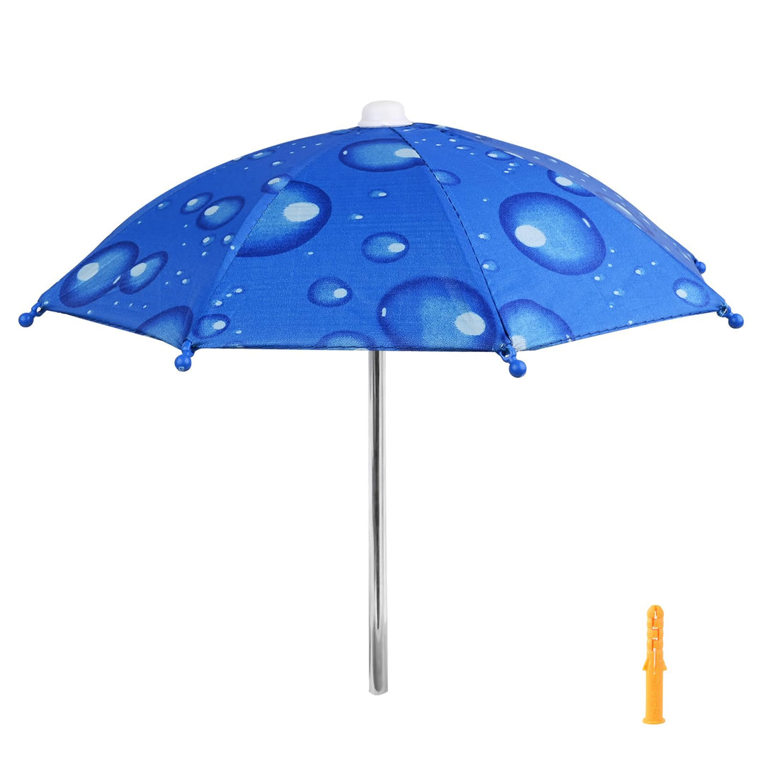 Replacement Mini Umbrella, Squirrel Feeder Picnic Table for Aliyoham Garden Ornaments Blau, Blau