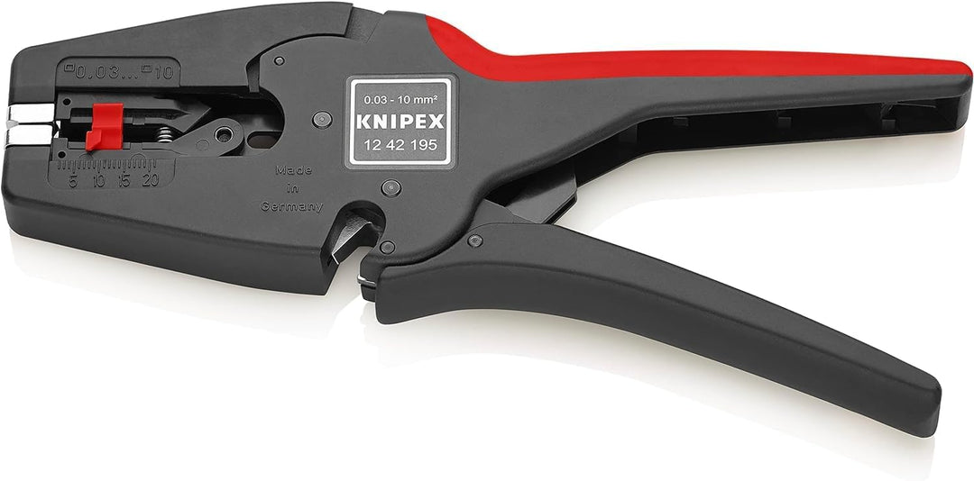 Knipex MultiStrip 10 Automatische Abisolierzange 195 mm (SB-Karte/Blister) 12 42 195 SB