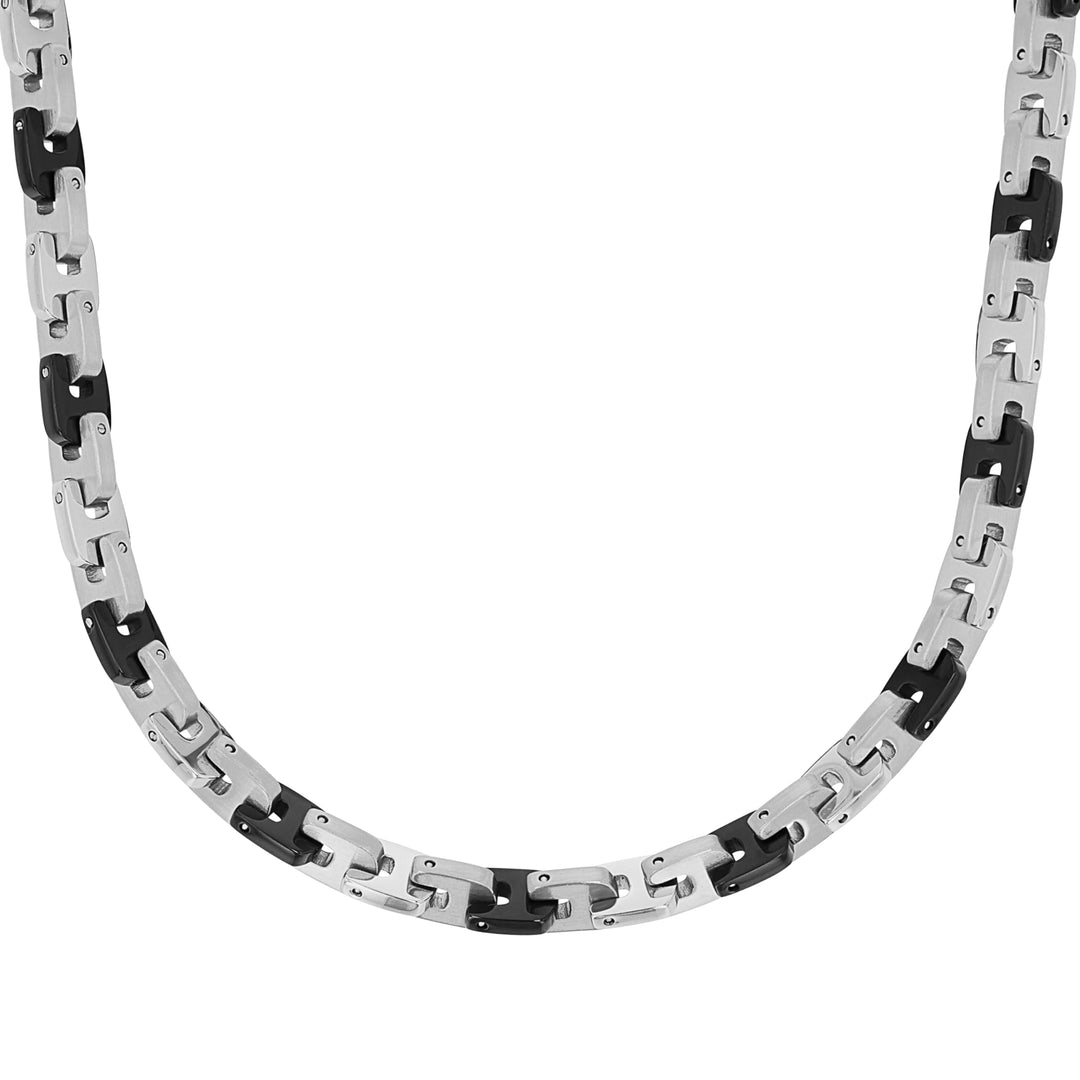 s.Oliver Collier Edelstahl Herren Halsschmuck, 48+2,5 cm, Kommt in Schmuck Geschenk Box ohne Motiv,