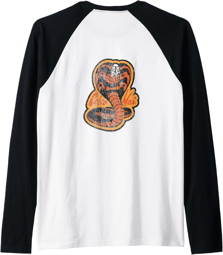 Cobra Kai Distressed Logo Raglan