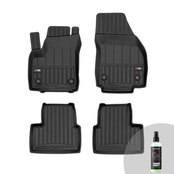 FROGUM ProLine 3D Gummimatten Exklusiven Auto Fussmatten Autofussmatten für Opel Meriva B 2010-2017