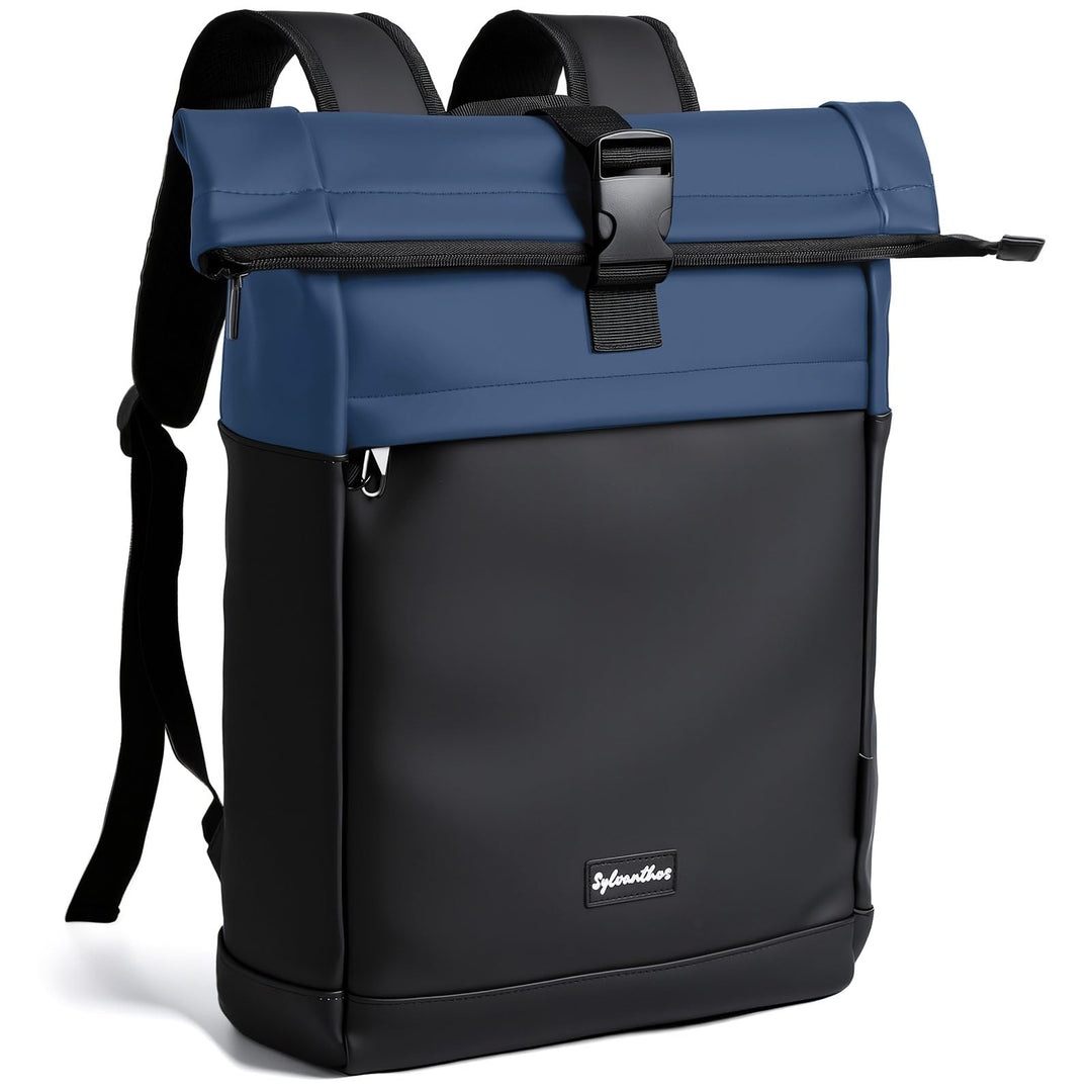 Wasserdicht Rucksack, Laptop Rolltop Rucksack für Herren & Damen Mit Diebstahlsichere Reissverschlus