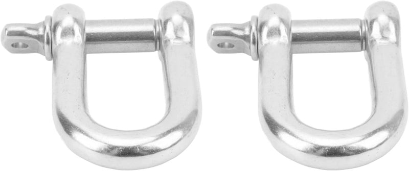 2 Stück 22mm Marine Schäkel Edelstahl D Ring Schäkel Starke Stärke Schraube Pin Ankerschäkel Nautisc