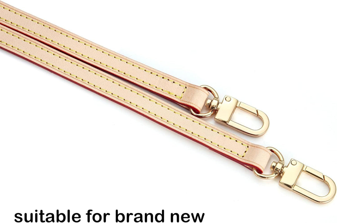 Senral Beige Ersatzriemen aus Leder, Umhängetasche Langer Umhängeriemen für Favorite MM Pochette Acc