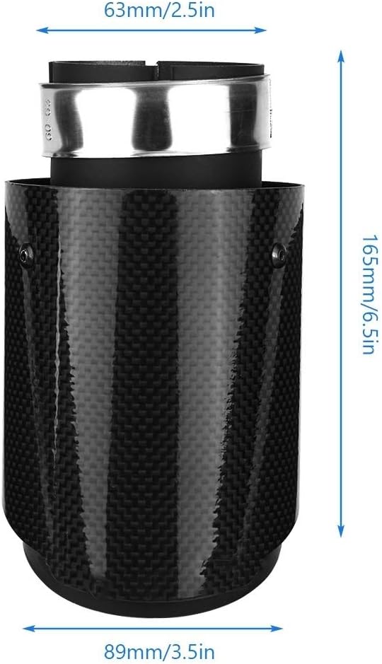 Auto-Auspuff-Carbon-Faser-Art-Auspuff-Rohr-Endschalldämpfer Endrohr Endrohr for 63mm 89mm