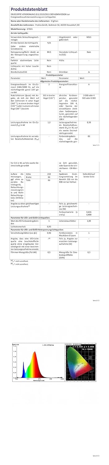 Klighten Dimmbare Led Akku Tischlampe Kabellos Aussen, 3000K-6000K 3 Farben Wiederaufladbar Kleine T