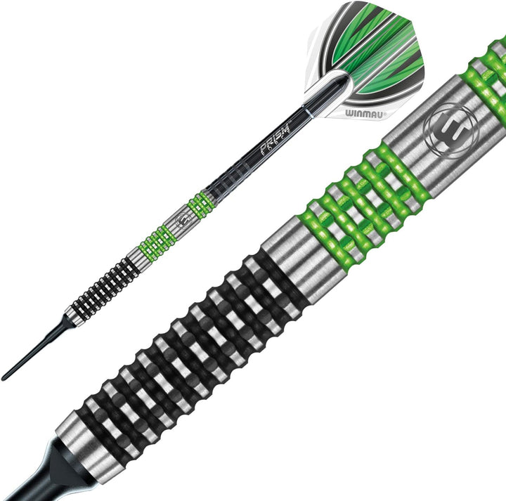 WINMAU Daryl Gurney 20g Sonderausgabe Profi Wolfram Softip Dartpfeile Set mit Flights und Schäfte