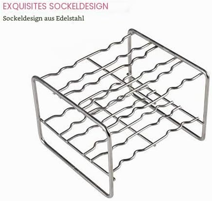 Form für Eis am Stiel, Eiscremeform, Stieleis-Form aus Edelstahl, für Gefrierschrank, 6 Stück im Set