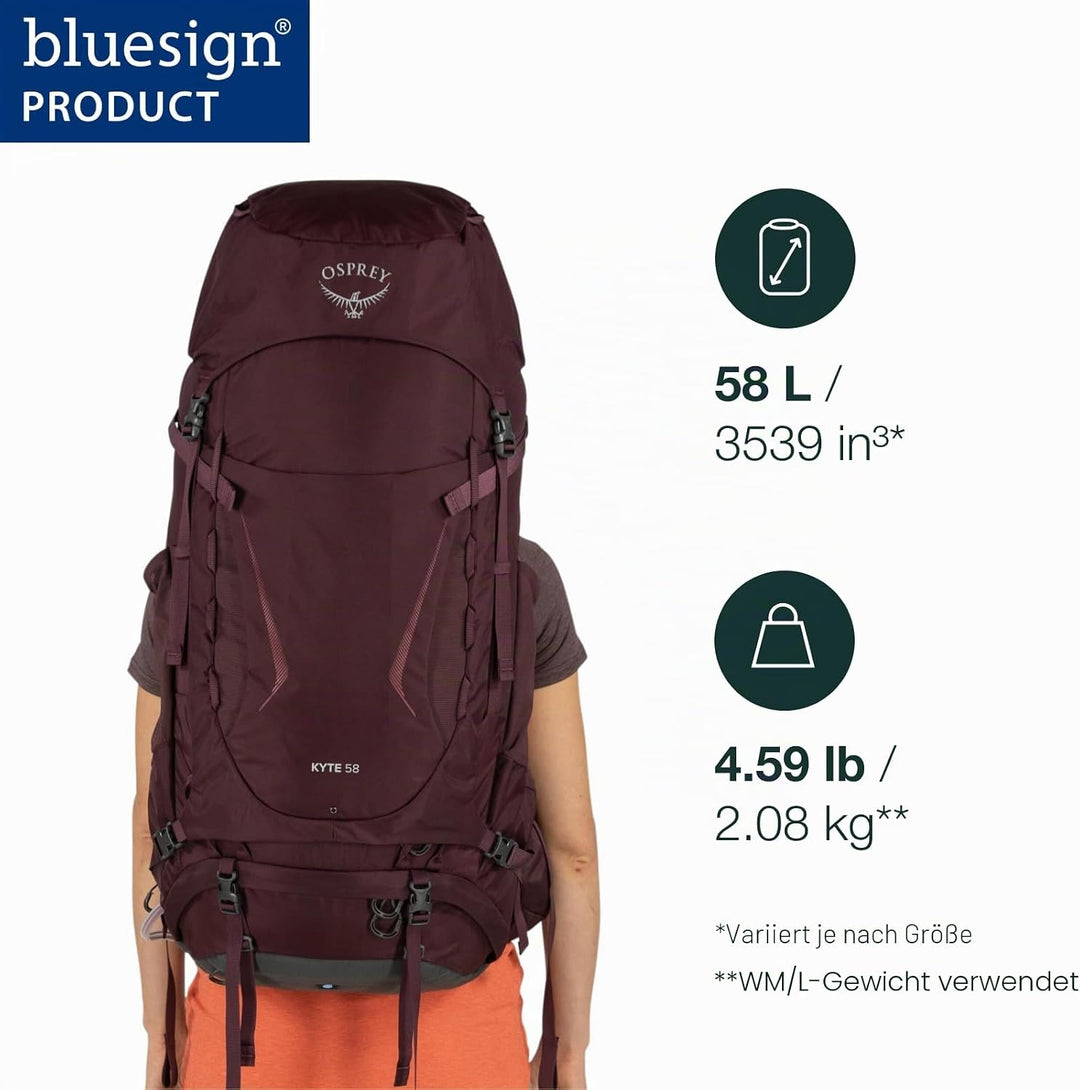 Osprey Damen Rucksack Elderberry Purple WM/L, Elderberry Purple WM/L