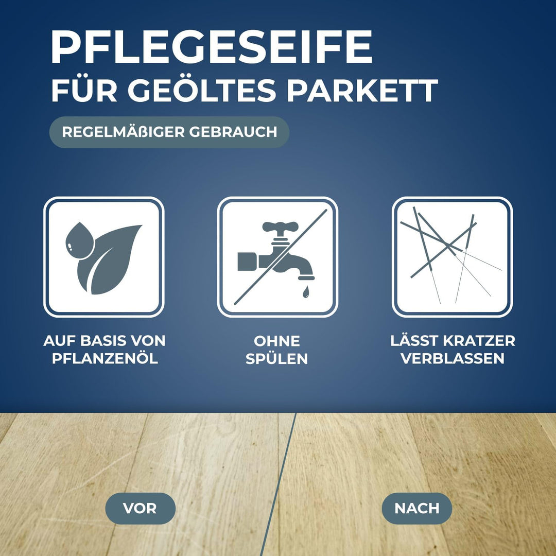 Seife Wartung Parkett geölte für Glanz