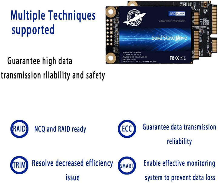 SSD-SATA, mSATA, 128 GB, Dogfish internes Solid-State-Laufwerk, Hochleistungs-Festplatte für Desktop