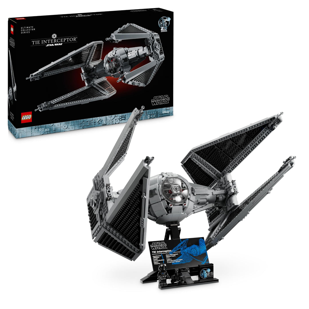 LEGO Star Wars TIE-Abfangjäger, kreatives Bauset aus der Ultimate Collector Series für Erwachsene, M