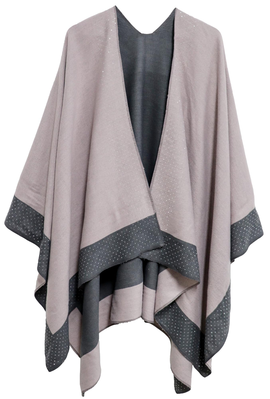 Shmily Girl Damen Poncho Habe Gestrickt Überdimensionalen Decke Kap-Schal Hot Diamond Rosa, Hot Diam