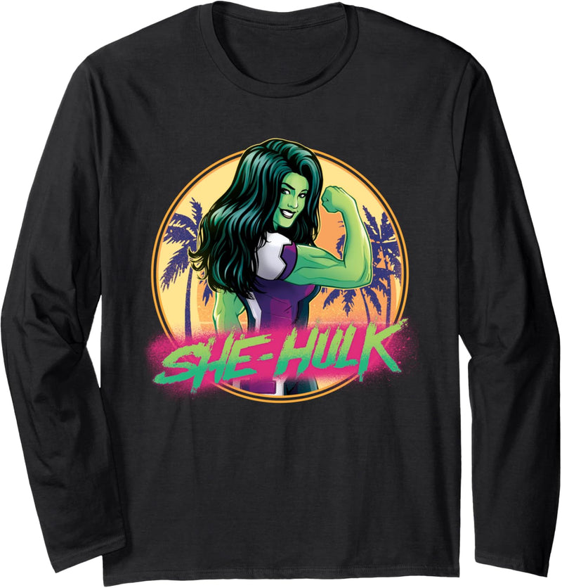 Marvel She-Hulk Jennifer Walters Palm Tree Flex Langarmshirt