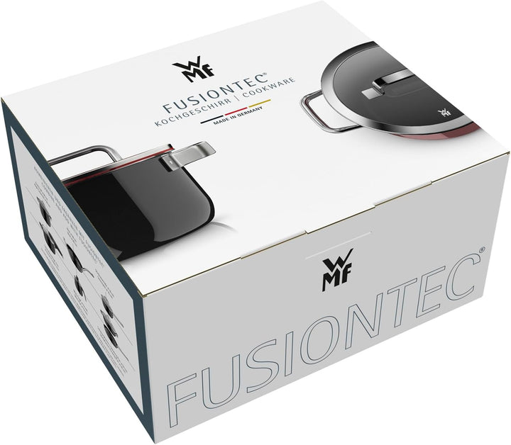 WMF Fusiontec Mineral Pro, Bratentopf, Deckel, 24 cm, langlebig, kratzfestes Material, Kochtopf Indu