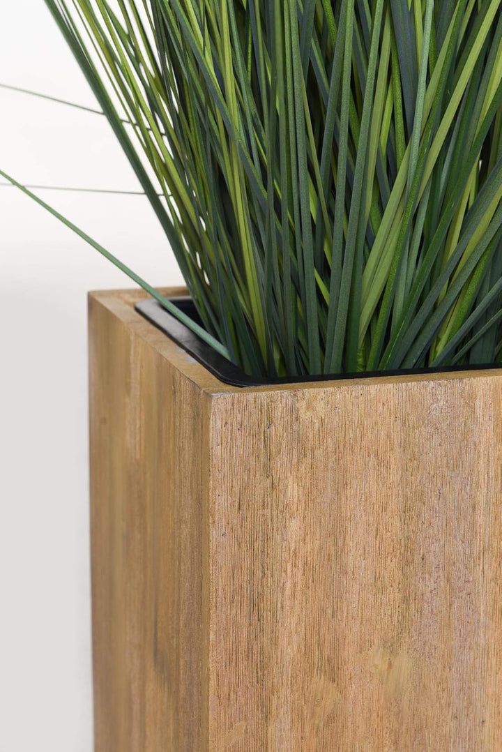 VIVANNO Pflanzkübel Pflanztrog Holz Maxi Braun (35x64x25), 35x64x25