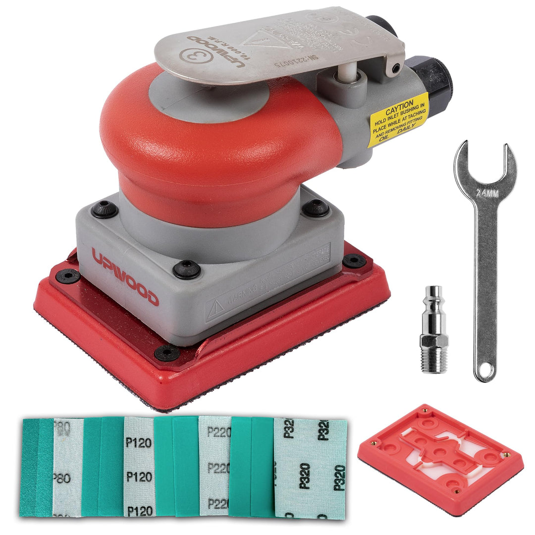 Pneumatischer Exzenterschleifer (13 x 7,6 x 8,4 cm) 3 x 4 Zoll Nicht-Vakuum, 3 x 4 Zoll Nicht-Vakuum