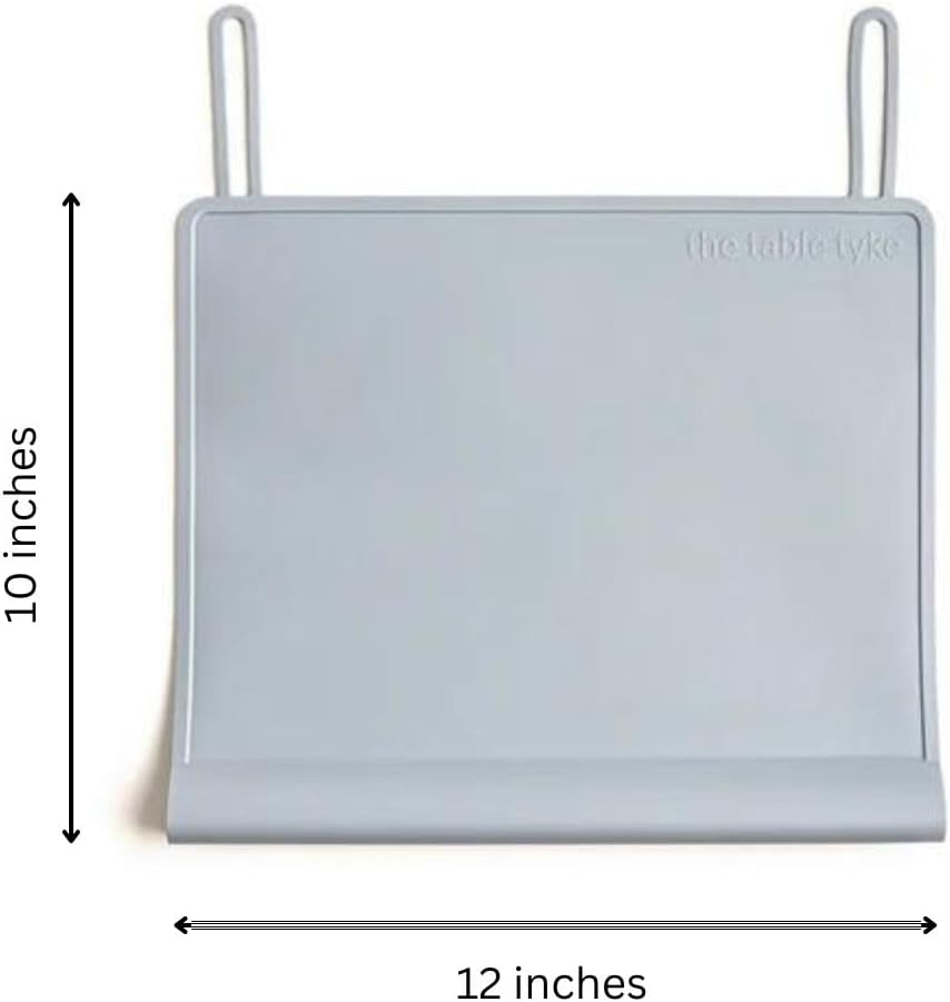 The Table Tyke Tischset aus 100 % Silikon mit Zahnenrand, Stossstange/Verschüttungsstopper, spülmasc