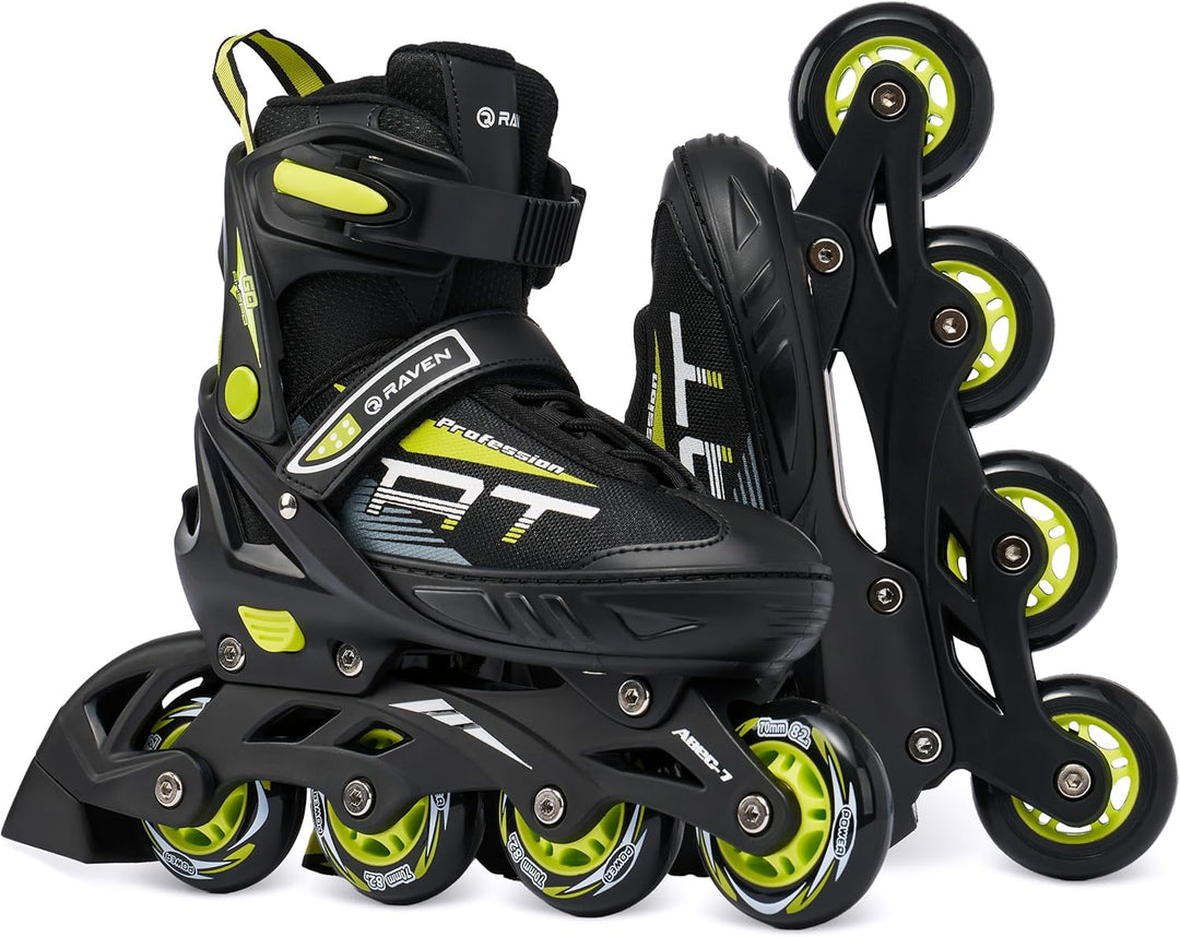 Inline Skates Inliner Raven Profession Black/Lime 35-39(23cm-25,5cm), Black/Lime 35-39(23cm-25,5cm)