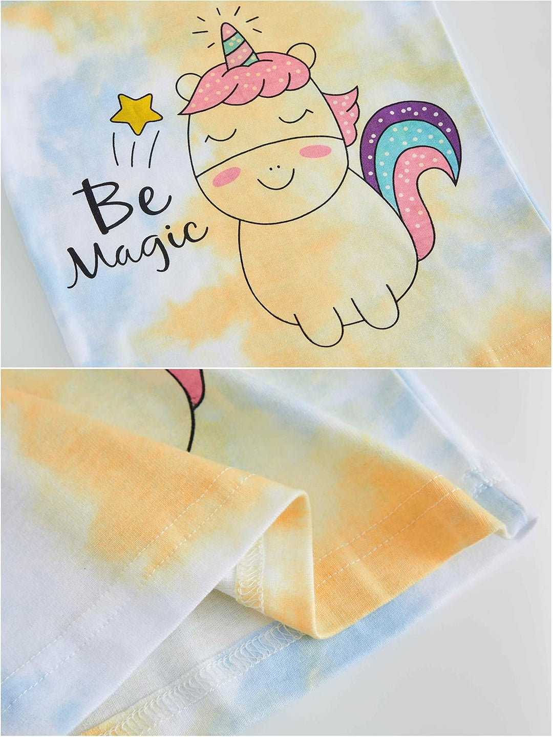 Mädchen Pyjamas 100% Baumwolle Schlafanzug für Kinder Schlafkleidung Langarm 4 Stück Set 1-12 Jahre