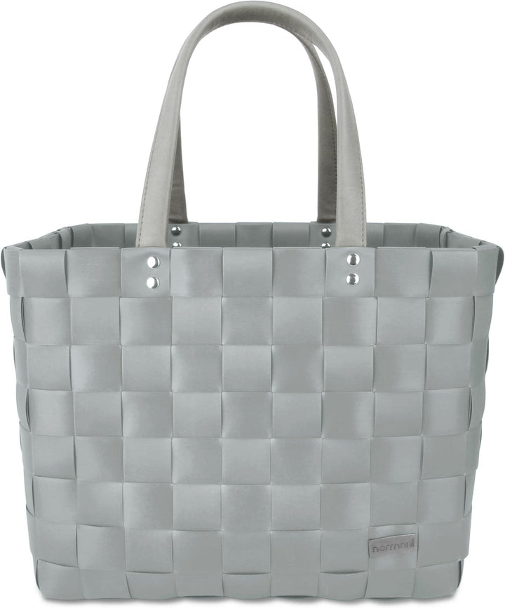 Einkaufstasche/Tragetasche mit Henkel - Einkaufskorb aus Kunststoff - Grosser Damen Shopper robust u