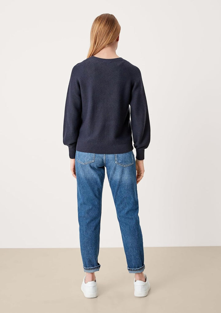 s.Oliver Strickpullover aus Viskosemix 32 5959_navy, 32 5959_navy