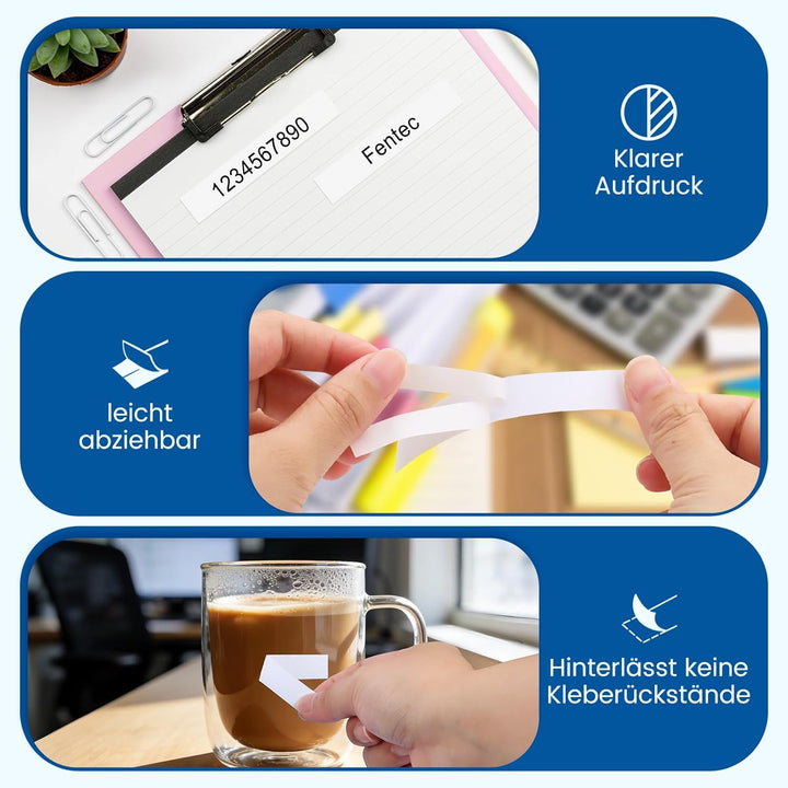 TZe 251 24mm Kompatibel mit Brother TZe-251 P710BT P-Touch Cube Schriftbänder TZ251 1&