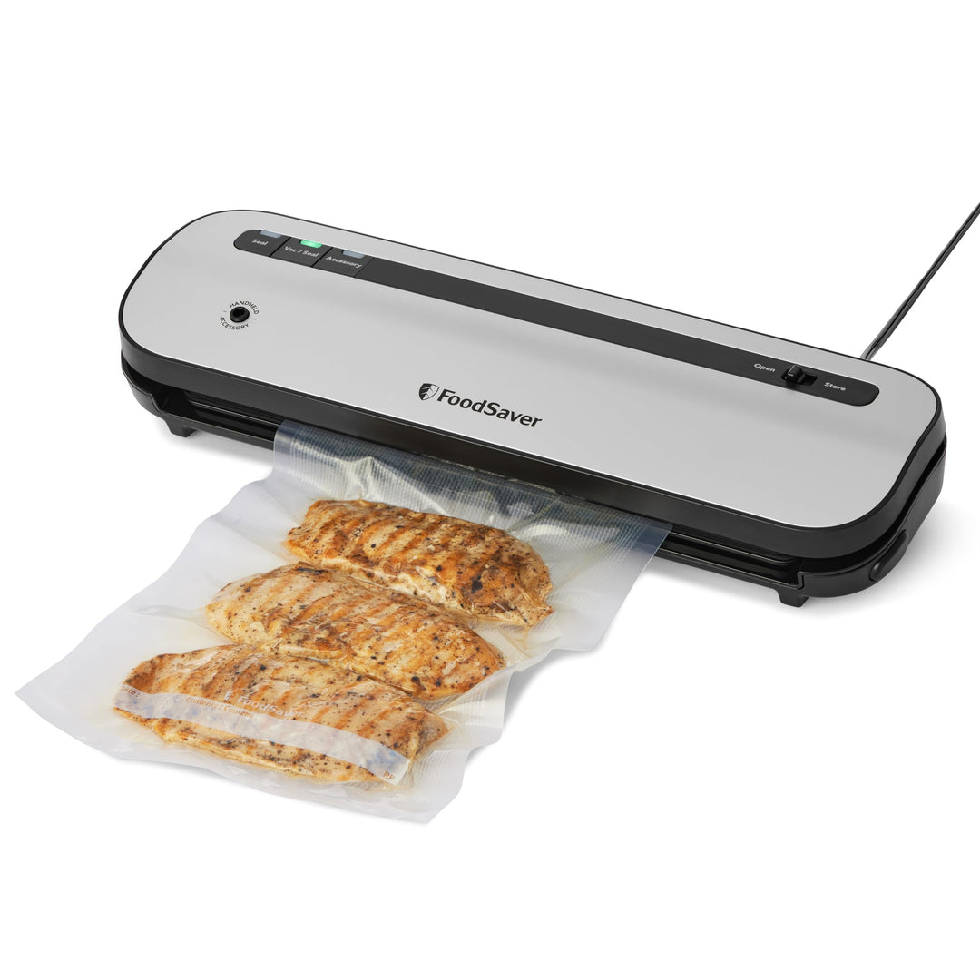 FoodSaver Space Saving Vacuum Sealer Machine | hält Essen bis zu 5-mal länger frisch* | spart 50 % m