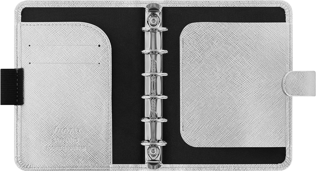 Filofax Pocket Saffiano Metallic Silber Organizer, silber