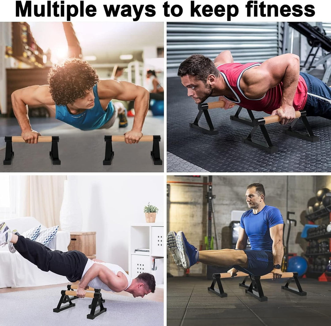Holz Parallettes Calisthenics Equipment 50cm, Push Up Bars, Liegestützgriffe, Handstand Griffe Barre