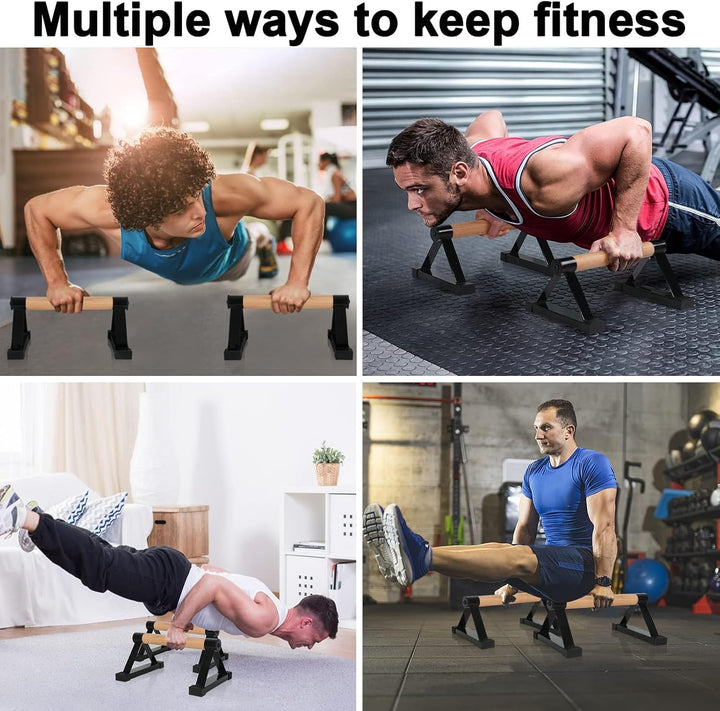 Holz Parallettes Calisthenics Equipment 50cm, Push Up Bars, Liegestützgriffe, Handstand Griffe Barre