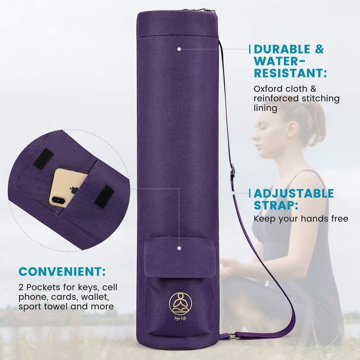 Gonex Yogatasche, Yogamatte Tasche Durchgehender Reissverschluss für Robuste wasserdichte Yogamatten