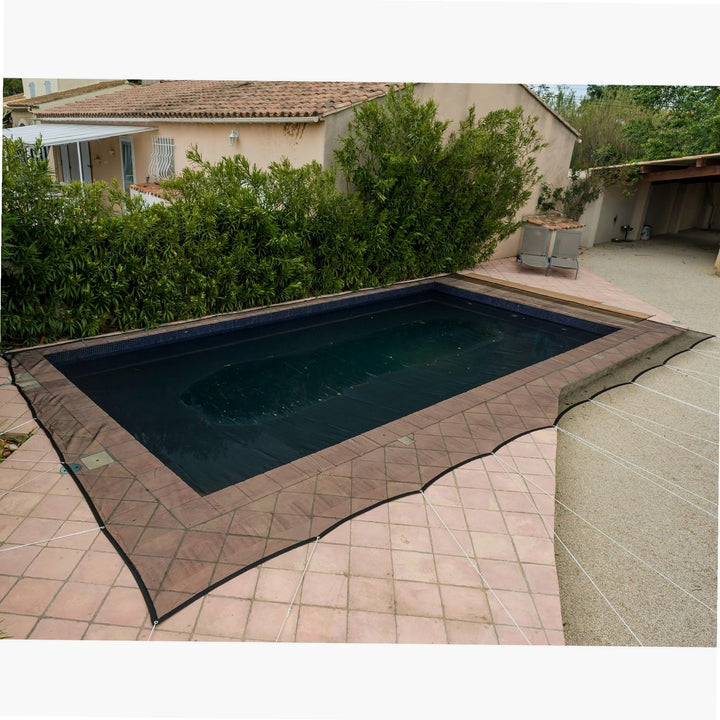 WERKA PRO - 10854 – Schutznetz für Pool – für rechteckige Pools – 8 x 14 m – Schwarz, 8 x 14 m