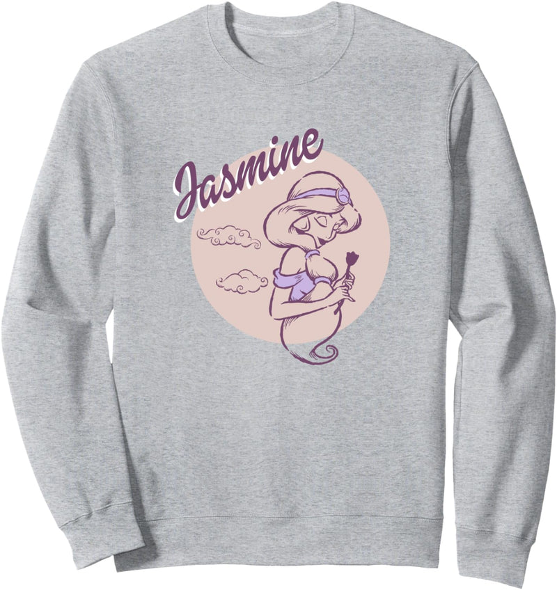 Disney Aladdin Jasmine Circle Sketch Portrait Sweatshirt